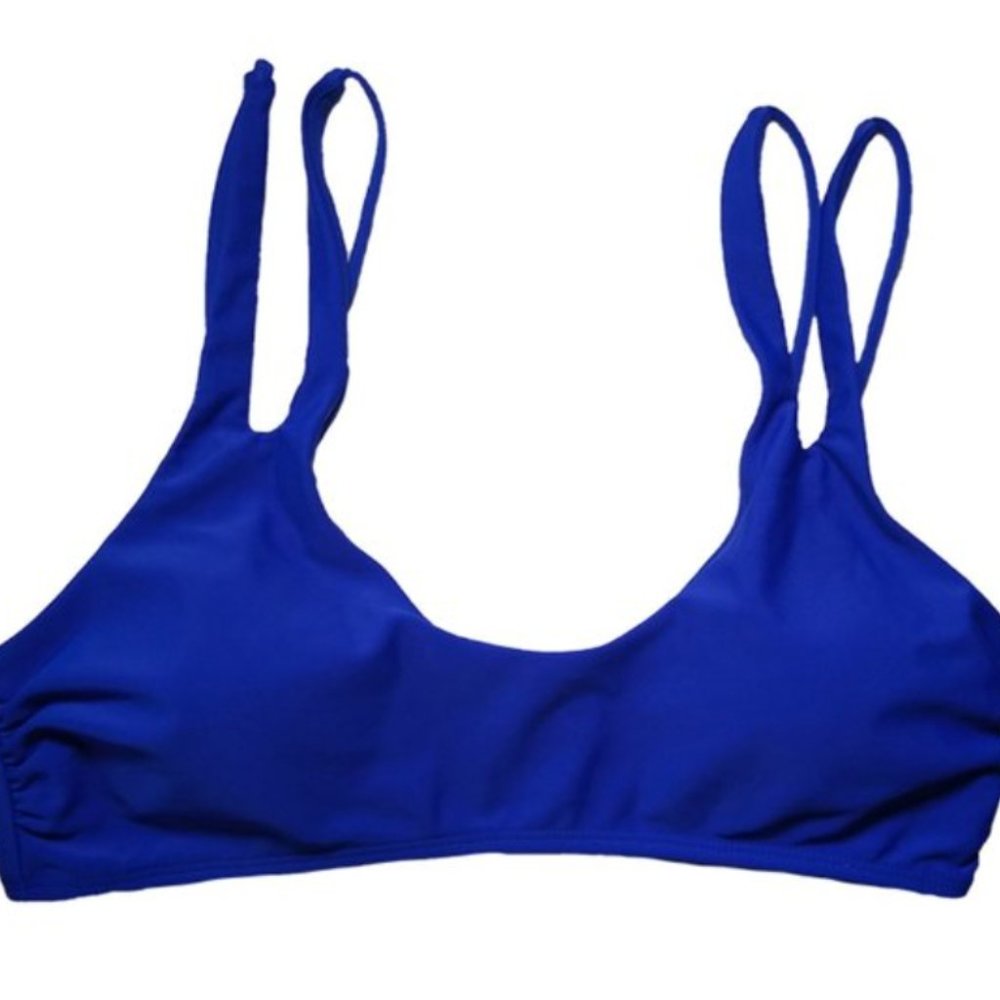 Neon Blue Bikini Top